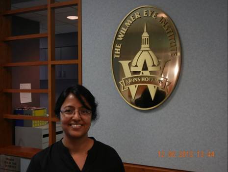 At Wilmer Eye Institute Johns Hopkins Hospital, Baltimore, USA